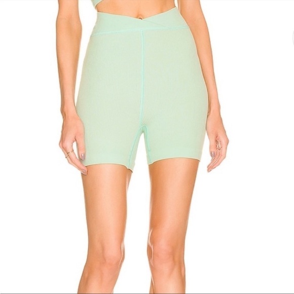 NEW Free People Free Throw Shorts Womens Active Ribbed Stretch Athleisure Sz L - Picture 5 of 11